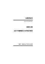 Hioki 2D THERMO HiTESTER Instruction Manual preview