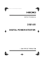 Hioki 3181-01 Instruction Manual preview