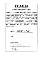 Предварительный просмотр 52 страницы Hioki 3256-50 Instruction Manual