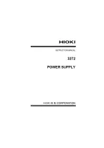 Hioki 3272 Instruction Manual preview