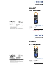 Hioki 3280-10F Instruction Manual preview