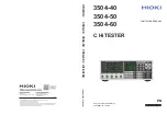 Hioki 3504-40 C HiTester Instruction Manual preview