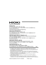 Preview for 198 page of Hioki 3532-50 Instruction Manual