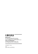 Preview for 16 page of Hioki 7015 Operation Manual