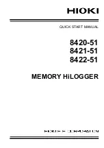 Hioki 8420-51 Quick Start Manual preview