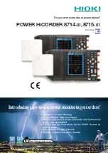 Preview for 1 page of Hioki 8714-01 Simple Setup Manual