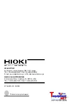 Preview for 214 page of Hioki 8715-01 Instruction Manual