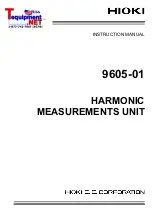 Hioki 9605-01 Instruction Manual preview