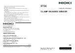 Hioki 9754 Instruction Manual предпросмотр