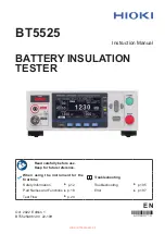 Предварительный просмотр 1 страницы Hioki BT5525 Instruction Manual