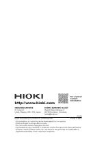 Предварительный просмотр 80 страницы Hioki CM7290 Instruction Manual