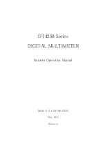Hioki DT4250 series Operation Manual preview