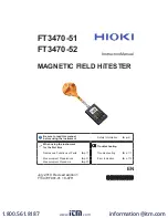 Предварительный просмотр 1 страницы Hioki FT3470-51 Instruction Manual