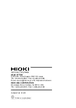 Preview for 116 page of Hioki HiLogger 3145-20 Instruction Manual