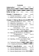 Preview for 3 page of Hioki HiTESTER 3415-02 Instruction Manual