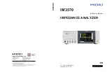 Hioki IM3570 Instruction Manual preview