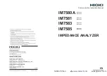 Preview for 1 page of Hioki IM7580A Series Communication Instruction Manual