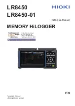 Hioki LR8450 Instruction Manual preview