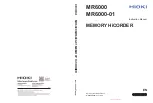 Hioki Memory HiCorder MR6000 Instruction Manual preview