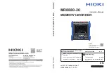 Hioki MR8880-20 Instruction Manual preview