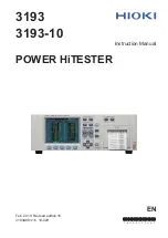 Hioki Power HiTester 3193 Instruction Manual preview