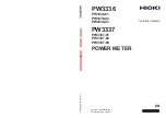 Preview for 1 page of Hioki PW3336-01 Instruction Manual