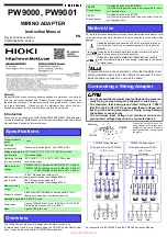 Предварительный просмотр 2 страницы Hioki PW9000 Instruction Manual