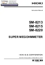 Hioki SM-8200 Series Instruction Manual preview