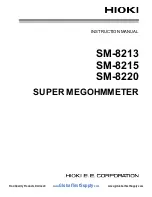 Hioki SM-8213 Instruction Manual preview