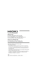 Preview for 44 page of Hioki SM-8216 Instruction Manual