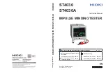 Предварительный просмотр 1 страницы Hioki ST4030 Instruction Manual