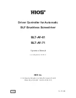 HIOS BLT-AY-61 Operation Manual предпросмотр