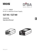 HIOS CLT-45 Operation Manual предпросмотр