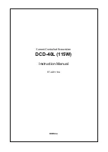 HIOS DCD-40L Instruction Manual preview