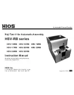 HIOS HSV-10RB Instruction Manual preview