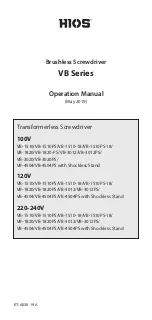 HIOS VB Series Operation Manual preview