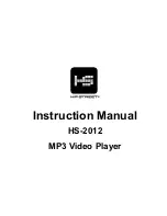 Hip Street VIDEO HS-2012 Instruction Manual preview