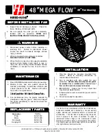 Preview for 1 page of HIRED-HAND MEGA FLOW 48" Manual