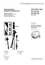 Предварительный просмотр 1 страницы Hirschmann Car Communication AUTA 4000 F 458 L Installation Instructions