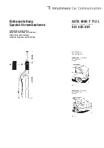 Предварительный просмотр 1 страницы Hirschmann Car Communication AUTA 4000 F 712 L Installation Instructions