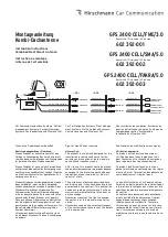 Preview for 1 page of Hirschmann GPS 2400 CELL/FME/3.0 Installation Instructions