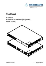 Hirschmann GRS103 Series User Manual предпросмотр