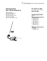 Hirschmann HIT AUTA 16 V DAB Mounting Instructions preview