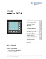 Предварительный просмотр 1 страницы Hirschmann iVISOR mentor QVGA User Manual