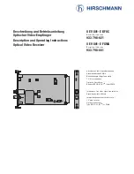 Hirschmann OEV 801-E BFOC Description And Operating Instructions предпросмотр
