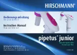 Hirschmann Pipetus-Junior Instruction Manual предпросмотр