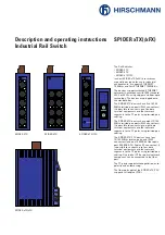 Hirschmann SPIDER 4TX/1FX Description And Operating Instructions preview