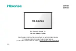 Предварительный просмотр 1 страницы Hisense 40H5B Quick Start Manual