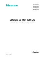 Preview for 2 page of Hisense 40K321UW Quick Setup Manual