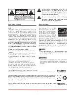 Preview for 2 page of Hisense 42K611W User Manual